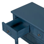 Console avec 3 tiroirs de rangement et étagère inférieure