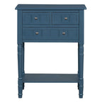 Console avec 3 tiroirs de rangement et étagère inférieure