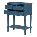 Console avec 3 tiroirs de rangement et étagère inférieure