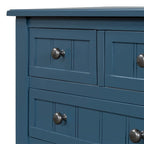 Console avec 3 tiroirs de rangement et étagère inférieure
