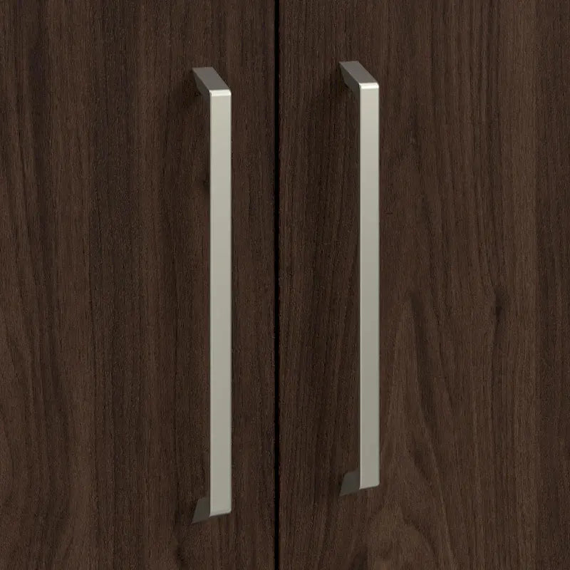 Meuble de rangement bas avec portes et étagères réglables, Idéal pour bureau ou salon moderne