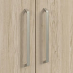 Meuble de rangement bas avec portes et étagères réglables, Idéal pour bureau ou salon moderne