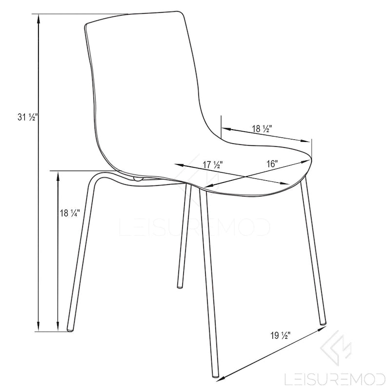 Chaise de salle à manger en acrylique avec pieds chromés, chaise d'appoint moderne motif ondulation d'eau