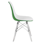 Chaise d'appoint de banquet Dover Acrylic Accent Chaise de salle à manger avec pieds Eiffel pour la maison, le bureau, le salon et la cuisine, intérieur/extérieur