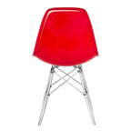 Chaise d'appoint de banquet Dover Acrylic Accent Chaise de salle à manger avec pieds Eiffel pour la maison, le bureau, le salon et la cuisine, intérieur/extérieur
