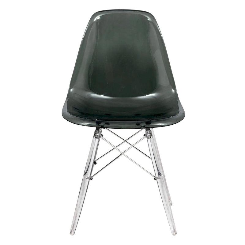 Chaise d'appoint de banquet Dover Acrylic Accent Chaise de salle à manger avec pieds Eiffel pour la maison, le bureau, le salon et la cuisine, intérieur/extérieur