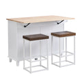 Ensemble îlot de cuisine avec abattant et 2 places assises