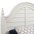 Lit capitonné Dove Blanc, Meubles de chambre classiques aux lignes épurées