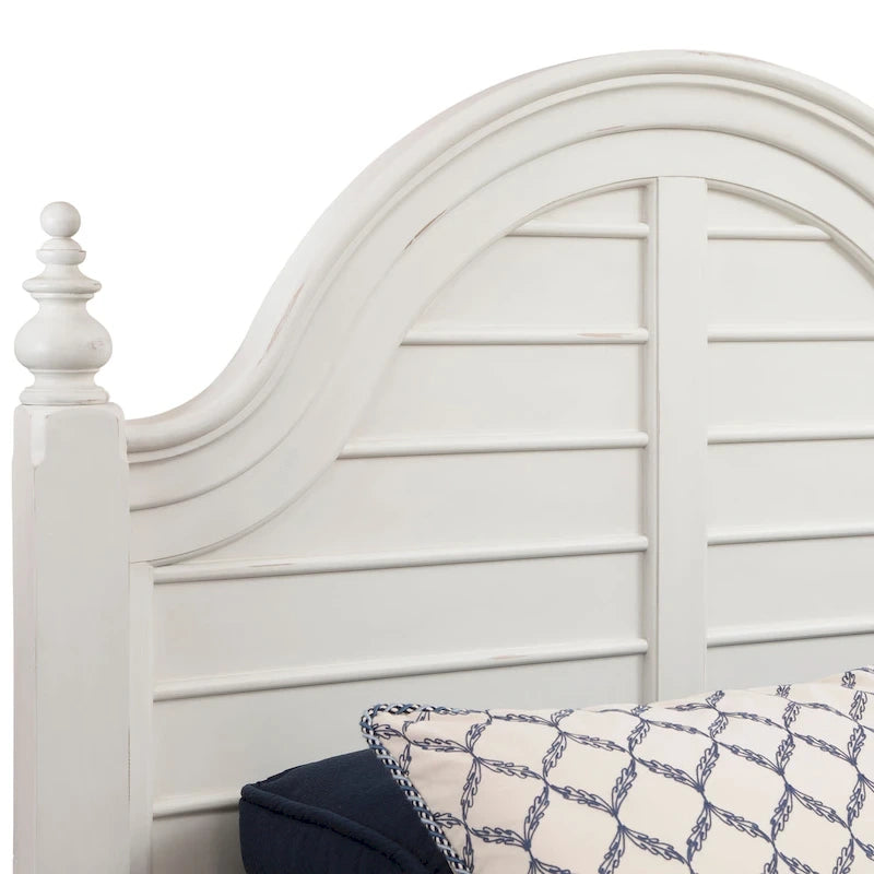 Lit capitonné Dove Blanc, Meubles de chambre classiques aux lignes épurées