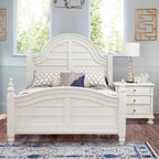 Lit capitonné Dove Blanc, Meubles de chambre classiques aux lignes épurées