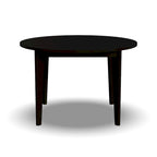 Table de salle à manger ronde en bois noir Brentwood