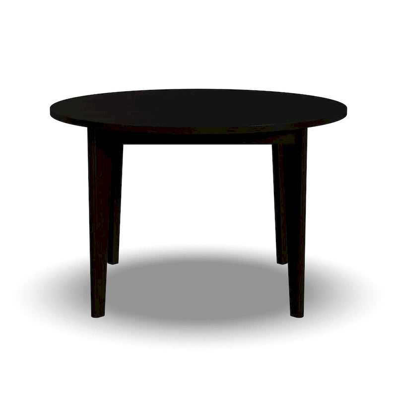 Table de salle à manger ronde en bois noir Brentwood