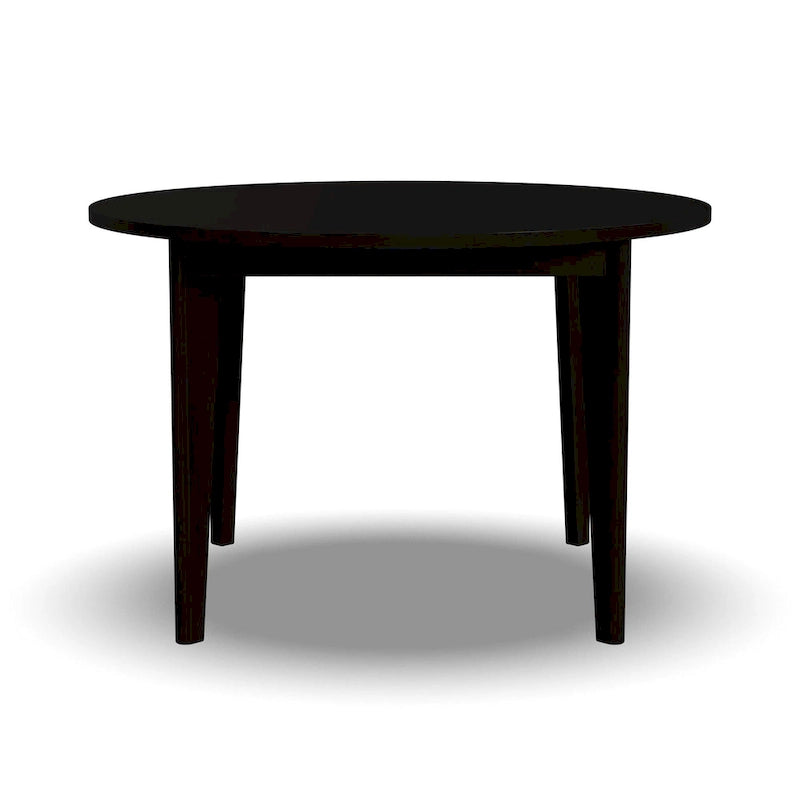 Table de salle à manger ronde en bois noir Brentwood