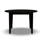 Table de salle à manger ronde en bois noir Brentwood