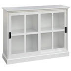 Meuble de rangement d'appoint moderne en bois pour salon ou entrée, Rangement dissimulé