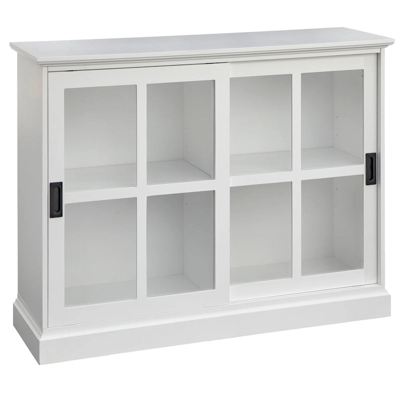 Meuble de rangement d'appoint moderne en bois pour salon ou entrée, Rangement dissimulé