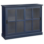 Meuble de rangement d'appoint moderne en bois pour salon ou entrée, Rangement dissimulé