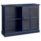 Meuble de rangement d'appoint moderne en bois pour salon ou entrée, Rangement dissimulé