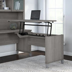 Retour de bureau 3 positions réglable en hauteur assis-debout de 42 po de largeur, ergonomique pour bureau à domicile
