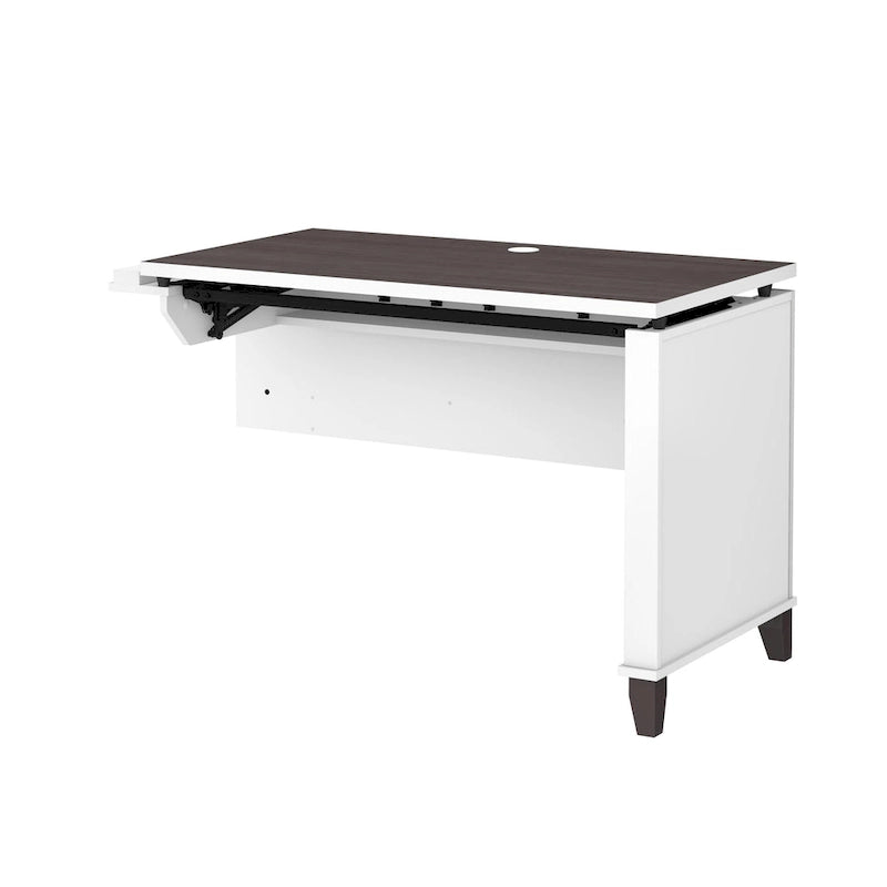 Retour de bureau 3 positions réglable en hauteur assis-debout de 42 po de largeur, ergonomique pour bureau à domicile