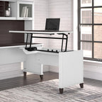 Retour de bureau 3 positions réglable en hauteur assis-debout de 42 po de largeur, ergonomique pour bureau à domicile