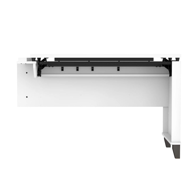 Retour de bureau 3 positions réglable en hauteur assis-debout de 42 po de largeur, ergonomique pour bureau à domicile