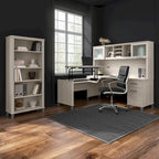 Retour de bureau 3 positions réglable en hauteur assis-debout de 42 po de largeur, ergonomique pour bureau à domicile