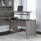 Retour de bureau 3 positions réglable en hauteur assis-debout de 42 po de largeur, ergonomique pour bureau à domicile