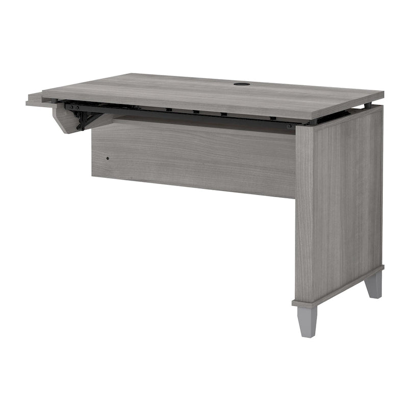 Retour de bureau 3 positions réglable en hauteur assis-debout de 42 po de largeur, ergonomique pour bureau à domicile