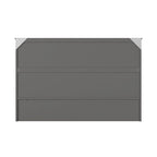 Lit escamotable coffre en bois massif Queen avec matelas, lit mural pliant peu encombrant