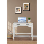 Petit bureau compact pour bureau à domicile, table d'étude minimaliste en bois
