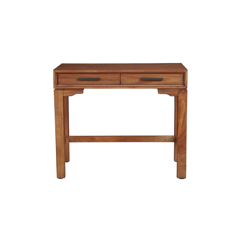 Petit bureau compact pour bureau à domicile, table d'étude minimaliste en bois
