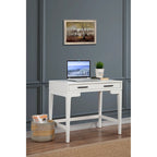 Petit bureau compact pour bureau à domicile, table d'étude minimaliste en bois