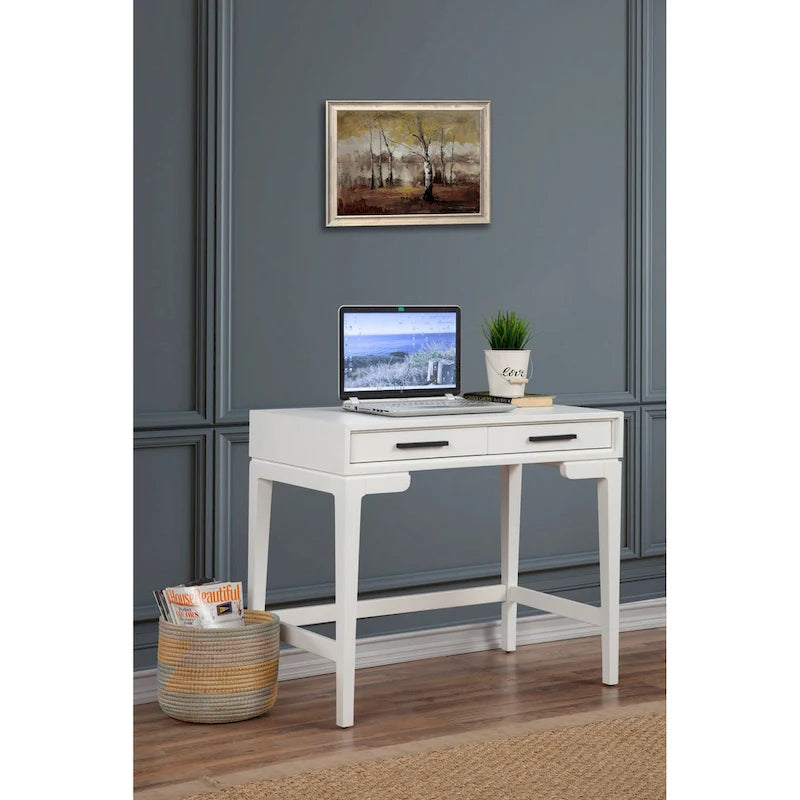 Petit bureau compact pour bureau à domicile, table d'étude minimaliste en bois