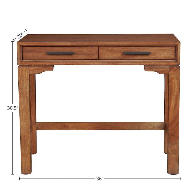 Petit bureau compact pour bureau à domicile, table d'étude minimaliste en bois