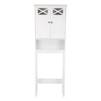 68FCH Meuble WC double porte - Blanc