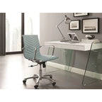 Bureau d'ordinateur en verre trempé, table de travail moderne pour bureau à domicile