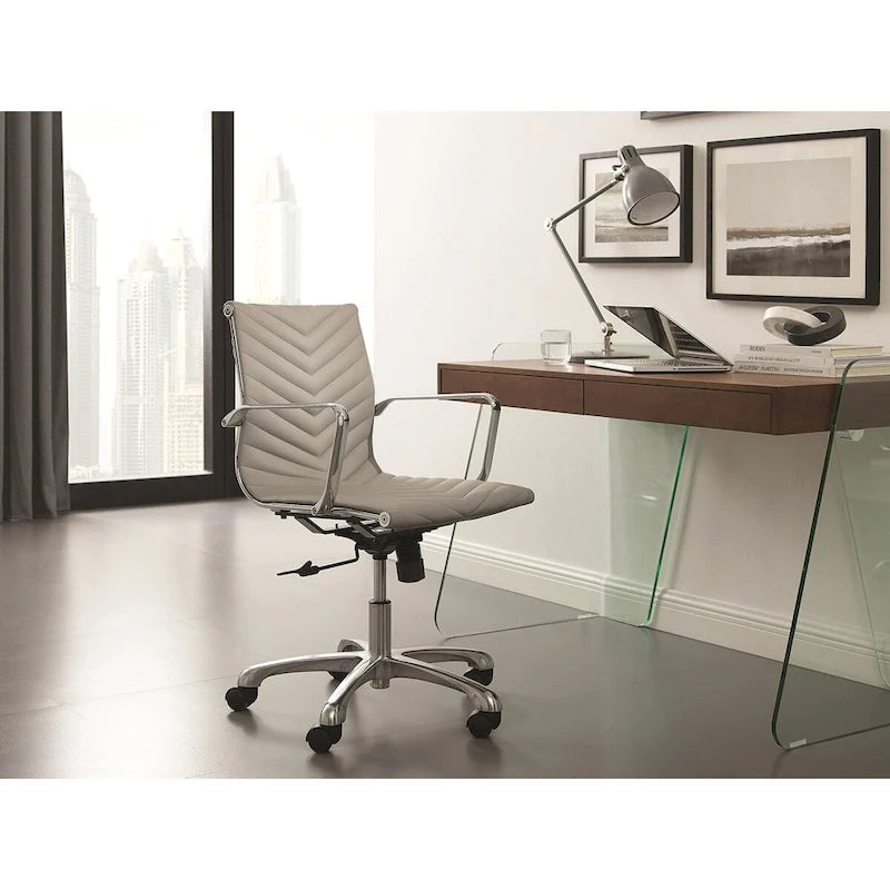 Bureau d'ordinateur en verre trempé, table de travail moderne pour bureau à domicile