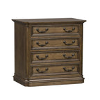 Meuble de classement latéral à 2 tiroirs Antique Toffee, rangement de bureau en bois traditionnel