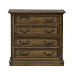 Meuble de classement latéral à 2 tiroirs Antique Toffee, rangement de bureau en bois traditionnel