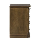 Meuble de classement latéral à 2 tiroirs Antique Toffee, rangement de bureau en bois traditionnel
