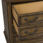 Meuble de classement latéral à 2 tiroirs Antique Toffee, rangement de bureau en bois traditionnel