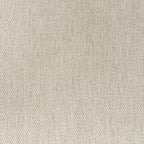 Chaise de salle à manger en tissu crème avec dossier en cannage et cadre en bois massif