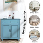 Buffet bahut de rangement pour cuisine avec tiroirs et portes, table console