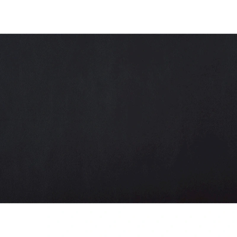 Lit plateforme capitonné en similicuir noir avec LED et éclairage d'ambiance