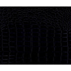 Lit plateforme capitonné en similicuir noir avec LED et éclairage d'ambiance