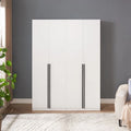 Lot de 2 armoires autoportantes, penderie de chambre moderne en bois