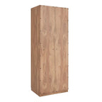 Lot de 2 armoires autoportantes, penderie de chambre moderne en bois