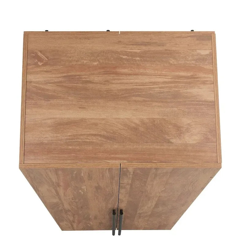 Lot de 2 armoires autoportantes, penderie de chambre moderne en bois