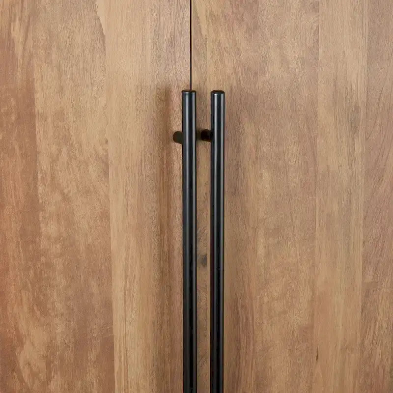 Lot de 2 armoires autoportantes, penderie de chambre moderne en bois